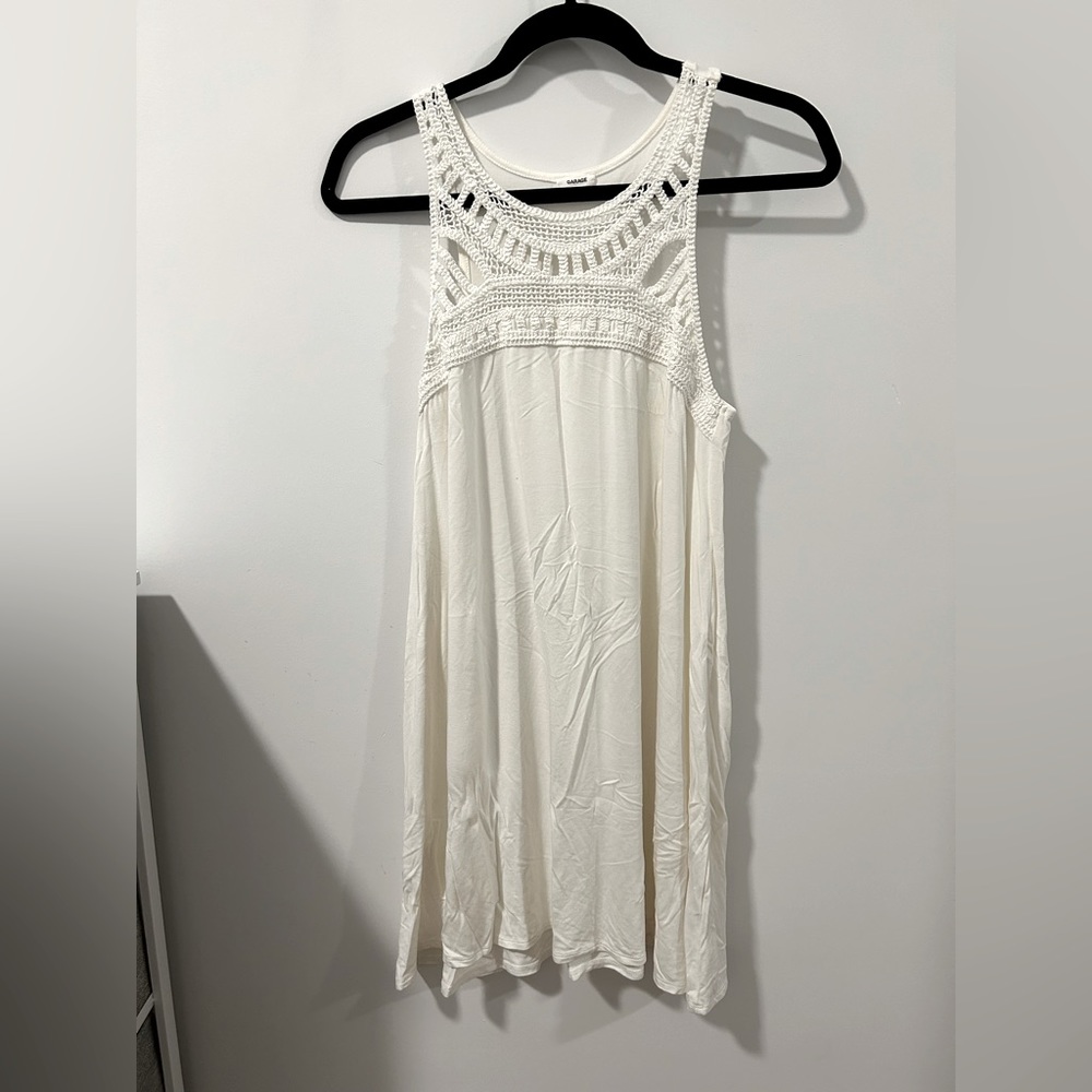 Worn once white T-shirt dress from Garage in size small.